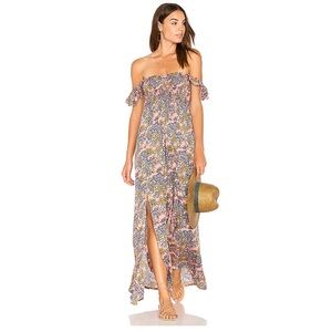 Tiare Hawaii Maxi Dress Hollie in Salmon Folk OS